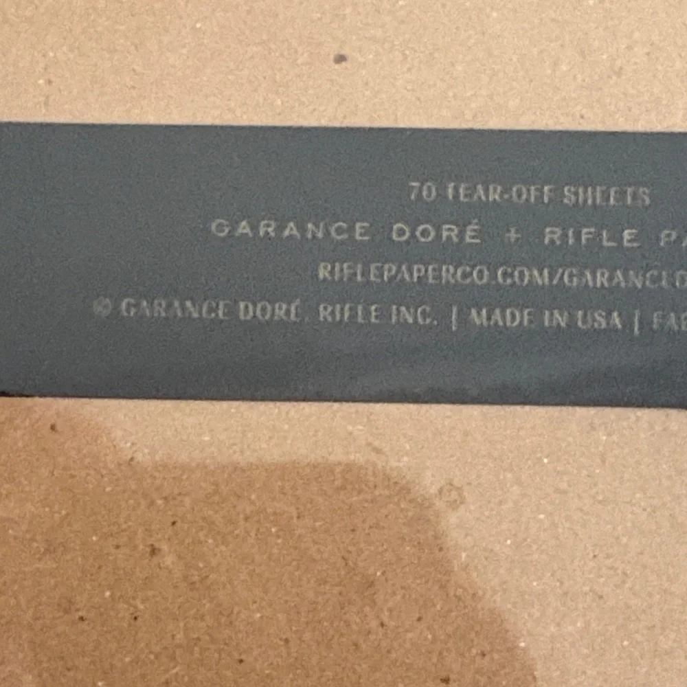 NWT Set of 2 Rifle Paper Co. x‎ Garance Doré To Do Notepads Padfolio Notebook